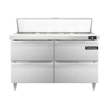 DL48-12-D Designer Line Sandwich Unit by Continental Refrigerator – Commercial Grade
