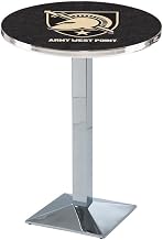 Holland Bar Stool Co. L217-36" Chrome US Military Academy (Army) Pub Table with 36" Dia. top