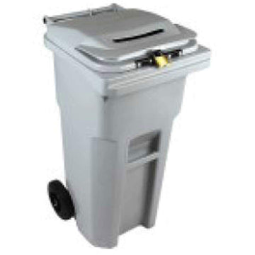 32 Gallon Shredder Bin by HSM – 32.0 gallons, Hdpe, Gray, Model HSM1070070170
