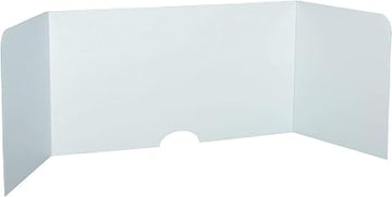 Desktop Partition, Corrugated Plastic, 46-1/2" x 23-1/2"H, 6/Pack