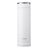 Water Bottle by Zojirushi – 16.2 Ounces, 0.48 liters, Stainless Steel, White, Model SM-JF48-WA
