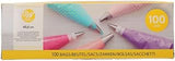 Wilton Decorating Piping Bags, Pack of 100, Disposable Piping Bags for All Piping Nozzles, Decorative Bag Made of Flexible Plastic, 40 cm