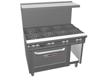 Southbend 48" Ultimate Restaurant Gas Range w/ 8 Wavy Grate Burners by SOUTH BEND – Stainless Steel, Stainless-Steel, Model 4482DC