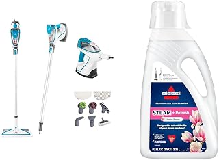 2075A Powerfresh Slim Steam Mop + Bissell Spring Breeze Steam Water 80oz