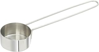 Winco 6" 1/4 Cup Stainless Steel Measuring Cup with Wire Handle