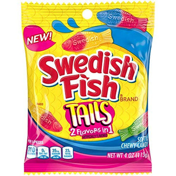 Tails 2 Flavors in by Swedish Fish – 4 Ounce (Pack of 1), dee2438w