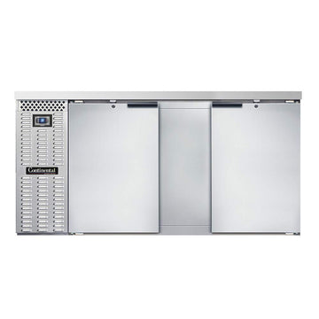 BBC69S-SS Two Section Refrigerated Back Bar Cooler by Continental Refrigerator – 18.0 cubic_feet