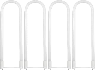 Feit Electric T8 U-Bend LED Tube Light, 15 Watts, Replaces 32W FB32T8 Fluorescent U-Bend, 2100 Lumens, Cool White 4000K, Type A+B Direct Replacement or Ballast Bypass, G13 Base, 50,000 Hours, 4-Pack