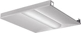 Lithonia Lighting 2x2 LED Troffer Light, BLT Series Low Profile LED Drop in Ceiling Light for Dropped Ceiling with Curved Ribbed Diffuser, 3300 Lumens, 3500K Neutral White