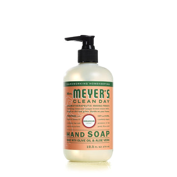 Liquid Hand Soap Geranium 12.5 Fl Oz. by Mrs. MEYER'S – 12.5 Fl Oz (Pack of 1), Pack of 36, Model 808124131040