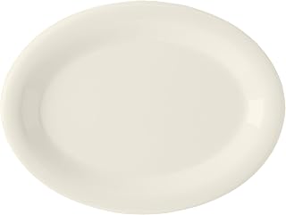 G.E.T. Diamond Ivory 9-3/4" x 7-1/4" Oval Platter
