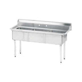 16" x 20" 3 Compartment Sink by Advance Tabco – Stainless Steel, Silver, Model FE-3-1620