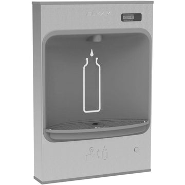 Surface Mount Mechanical EZH2O Bottle Filling Station by Elkay – Large, 20 ounces, Stainless Steel and ABS Polycarbonate, Model EMASMB