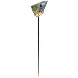 Deluxe Corner Angle Broom with Metal Handle | Heavy-Duty Sweeper for Indoor/Outdoor Cleaning | Traps Both Solid Debris & Fine Dust by Pine-Sol – Metal, Green, Model PNS-76258