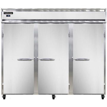 3FES-SA Extra-Wide Three Section Reach In Freezer by Continental Refrigerator – Model Continental Refrigerator 3FES SA