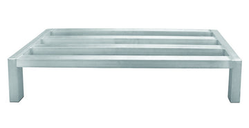 Focus Foodservice ™ - Dunnage Rack by Update International – 20"L x 14"W x 8"H, Aluminum, Silver, Model DNRK-1420