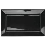 Black Melamine Platter - 13 3/4"L x 8 1/4"W by HUBERT – Large, Melamine, Black, Model 5714-B