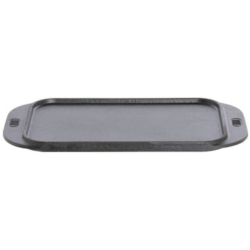 Cast Iron 11.75 x 6.25 Rectangle Tray by World Tableware – 11.8" x 6.3" x 0.5", Cast Iron, Black, Model CIS-19