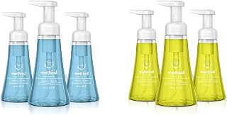 Method Foaming Hand Soap, Sea Minerals, Paraben and Phthalate Free, Biodegradable Formula, 10 fl oz (Pack of 3) & Foaming Hand Soap, Lemon Mint, Biodegradable Formula, 10 fl oz (Pack of 3)