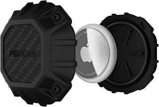 Pelican Marine 1-Pack AirTag Holder - Waterproof IP68 AirTag Case - Black