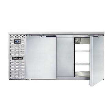 BBC69-SS-PT Two Section Refrigerated Pass-Thru Back Bar Cooler by Continental Refrigerator – 26.0 cubic_feet