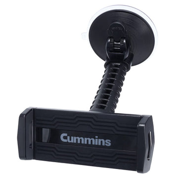 Windshield Tablet Mount - Suction Cup Holder for Car Window or Dash Universal Compatibility Tablet Dock - Black by Cummins – 6 x 4.25 x 12.1 inches, Plastic, Black, Model CMNWSTBLT