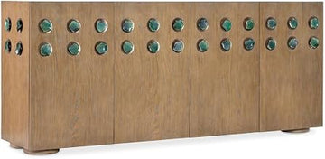 Hooker Furnishings Commerce and Market 80" Console Table with Mango Wood Veneer for the Entry or Living Room