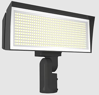RAB Lighting RAB FFLEDLSF Field Adjustable LED Floodlight CCT 4000K/5000K, Field Adjustable Wattage 120W/180W/230W, Bronze, 120-277 Volts, Slipfitter Mount
