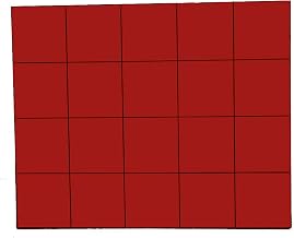 Magna Visual FI-223 3/4" Red Magnetic Squares 20/Pk, Lot of 30