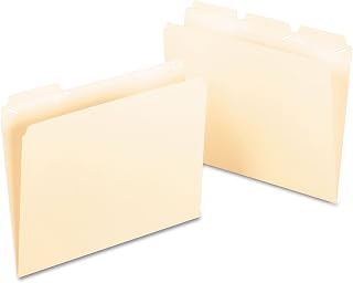 Pendaflex Ready-Tab Reinforced File Folders, Letter Size, Manila, 1/3 Cut, 50/BX (42336)