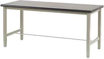 Global Industrial Adjustable Height Workbench Square Tubular Leg, Phenolic Resin Safety Edge, 60" W x 30" D, Tan