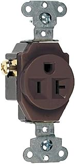 Legrand Pass & Seymour 5351ICC8 20 Amp 125V Specification Grade Single Receptacle Outlet, Side-Wire, Ivory (1 Count)