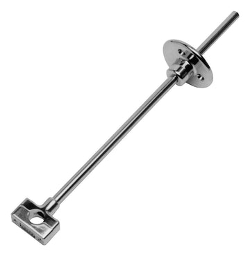 Wall Bracket with Rod by Fisher – Adjustable, 12" to 2" (1" x 6" x 1"), Alloy Steel, Silver, Model 2902-12