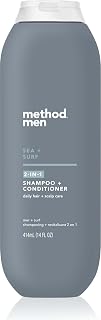 Method men 2-in-1 Shampoo and Conditioner, Sea + Surf, 14 fl oz