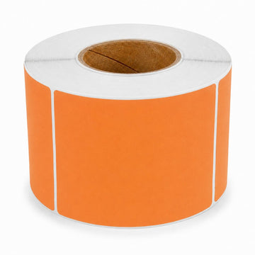 Thermal Transfer Labels by Glownary – 4 X 6 Inches, Paper, Orange, Pack of 4, Model 3234x6tt3og