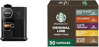 Nespresso Gran Lattissima by De'Longhi, Black + Starbucks Capsules, Original Line