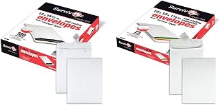 Quality Park Survivor Tyvek Envelopes, 12x15-1/2 and 10x13, White