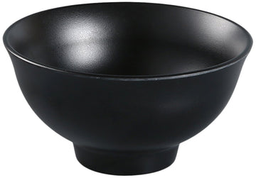 Asian Style Black Pearl Melamine with Matting Surface 4 1/2" X 2 1/8" RICE BOWL 7 OZ box of by Yanco – 7 oz., 7.0 ounces, Melamine, Black, Pack of 48