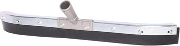 36" Black Buna Blend Floor Squeegee, Rubber Refill