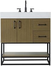 Elegant Kitchen and Bath 32" Single Bathroom Vanity in Chestnut Brown