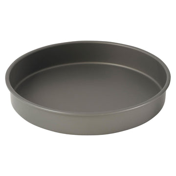 Round Cake Pan by Winco – 12", 12.0 inches, Aluminum, Black, Model HAC-122