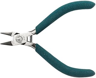 Jonard Tools Jonard JIC-453 Chrome Vanadium Steel Flush Cut Plier with Turquoise Handle, 4-1/2" Length