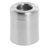 Countertop Trash Can Brushed Stainless Steel - 4 5/8"Dia x 5 3/4"H by HUBERT – Stainless Steel, Model MWCT5