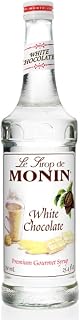 Monin White Chocolate Syrup | Premium Syrup for Lattes, Mochas & More | Clean Label with No Artificial Flavors, No Artificial Preservatives (BPA-Free Glass Bottle, 750 ml)