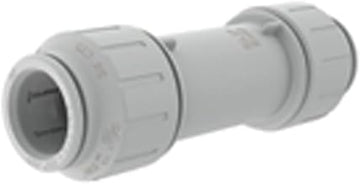John Guest Speedfit 1/2 Inch CTS Slip Connector, Push to Connect Plastic Plumbing Fitting, White, 1/2SCP