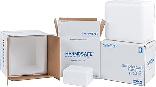 Thermosafe 652 EPS Foam Multi Purpose Insulated Shipper Container with Corrugated Carton, Thin Wall, 11" L x 9" W x 10" H (Case of 12)