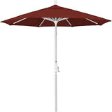 California Umbrella 7.5' Rd. Aluminum Patio Umbrella, Crank Lift, Collar Tilt