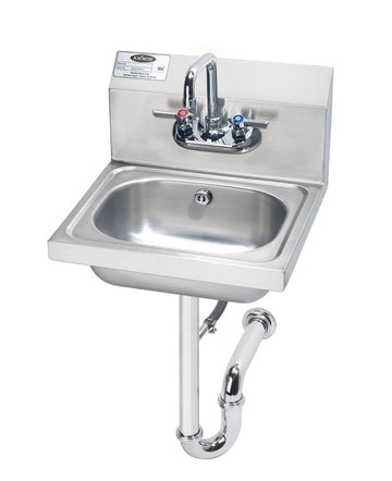 Hand Sink by Krowne – 15"L x 16"W x 14"H, Stainless Steel, Model HS-4