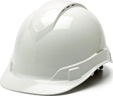 Pyramex Ridgeline Cap Style Hard Hat, 4-Point Ratchet, Vented