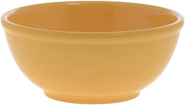 HUBERT Serving Bowl, Round, Yellow Heavyweight Melamine - 8" Dia x 3 1/2" H